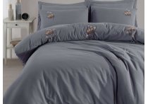 Постільна білизна Washed Cotton Saheser - Poppy с вышивкой (Turkey), євро